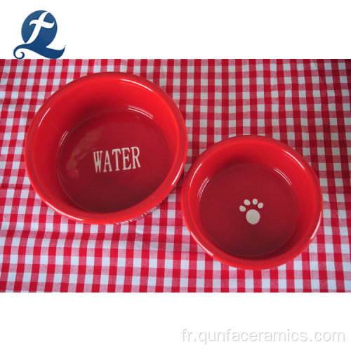Conception OEM Céramique Small Animal Pet Pet Bowls